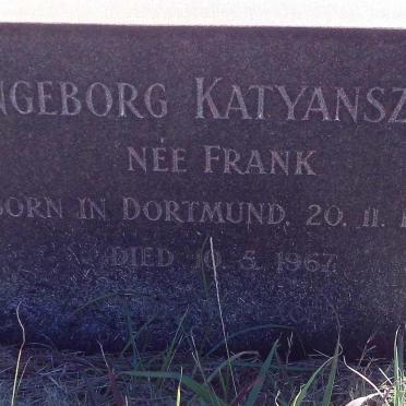 KATYANSZKY Ingeborg nee FRANK 1914-1967