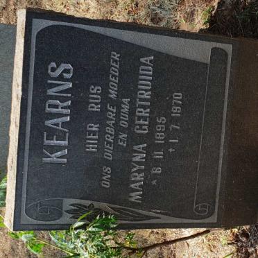 KEARNS Maryna Gertruida 1895-1970