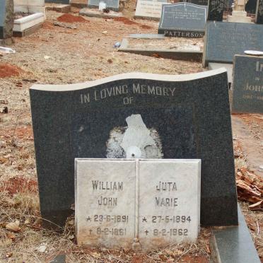 KETH William John 1891-1961 &amp; Juta Marie 1894-1962