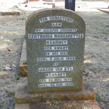 KEARNEY Jacob Van Zyl 1876-1949 &amp; Gertruida Margarettea SWART 1881-1946