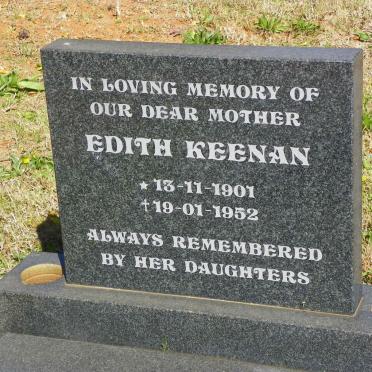 KEENAN Edith 1901-1952