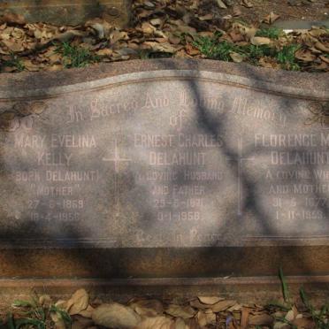 KELLY Mary Evelina nee DELAHUNT 1869-1956