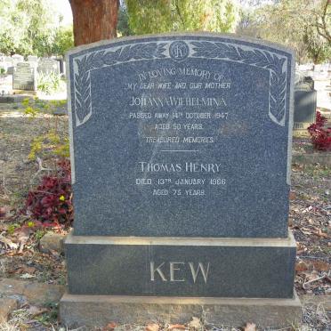 KEW Thomas Henry -1966 &amp; Johanna Wilhelmina -1947