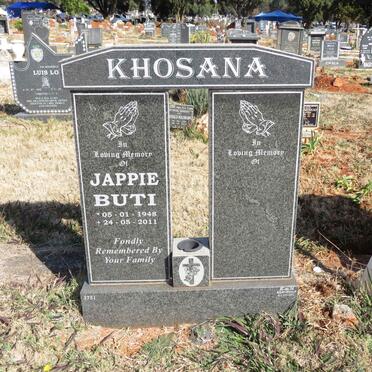 KHOSANA Jappie Buti 1948-2011