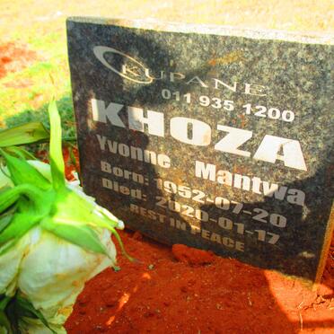 KHOZA Yvonne Mantwa 1952-2020