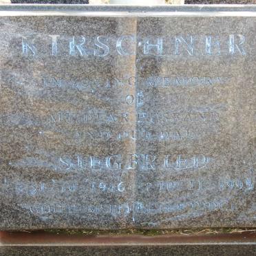 KIRSCHNER Siegfried 1946-1995