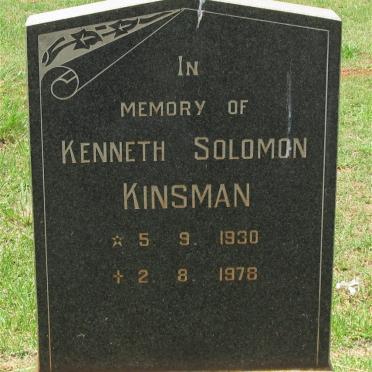 KINSMAN Kenneth Solomon 1930-1978