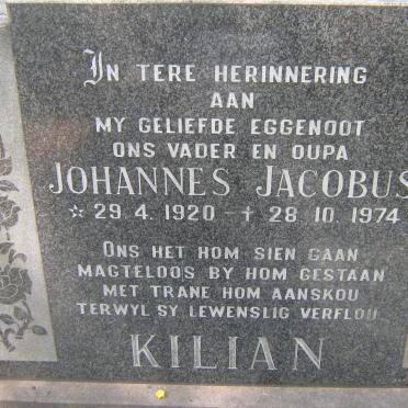 KILIAN Johannes Jacobus 1920-1974
