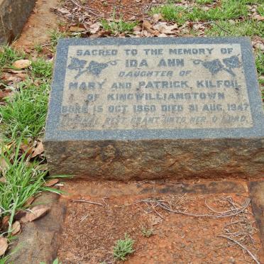 KILFOIL Ida Ann 1860-1947