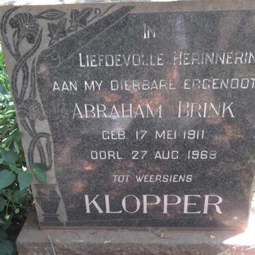 KLOPPER Abraham Brink 1911-1968