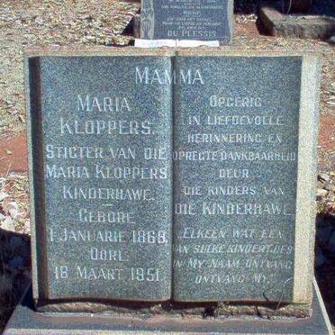 KLOPPERS Maria 1868-1961