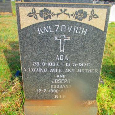 KNEZOVICH Joseph 1890-? &amp; Ada 1897-1976