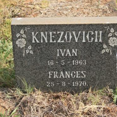 KNEZOVICH Ivan -1963 &amp; Frances -1970