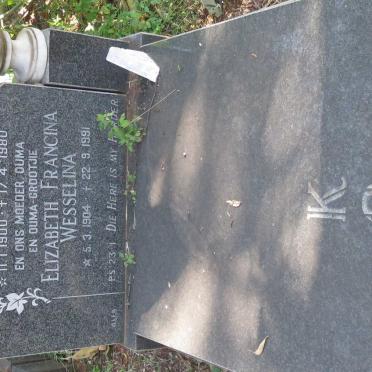 KOCH Hendrik Johannes Stephanus 1900-1980 &amp; Elizabeth Francina Wesselina 1904-1991