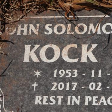 KOCK John Solomon 1953-2017