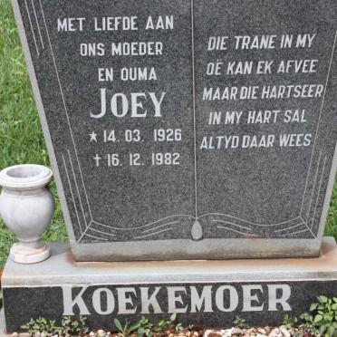 KOEKEMOER Joey 1926-1982