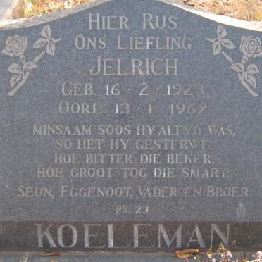 KOELEMAN Jelrich 1923-1962