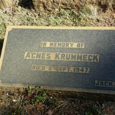KRUMMECK Agnes -1947