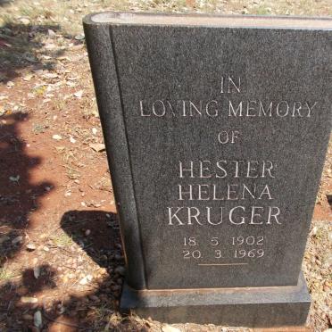 KRUGER Hester Helena 1902-1969