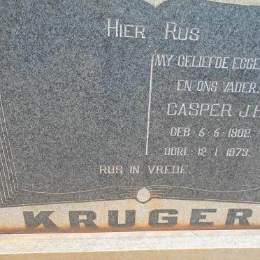 KRUGER Casper J.H. 1902-1973