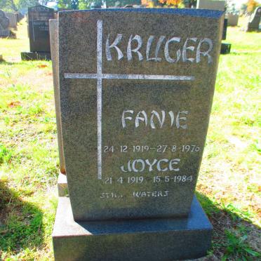 KRUGER Fanie 1919-1976 &amp; Joyce 1919-1984