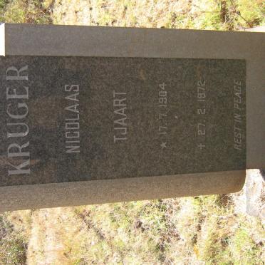 KRUGER Nicolaas Tjaart 1904-1972