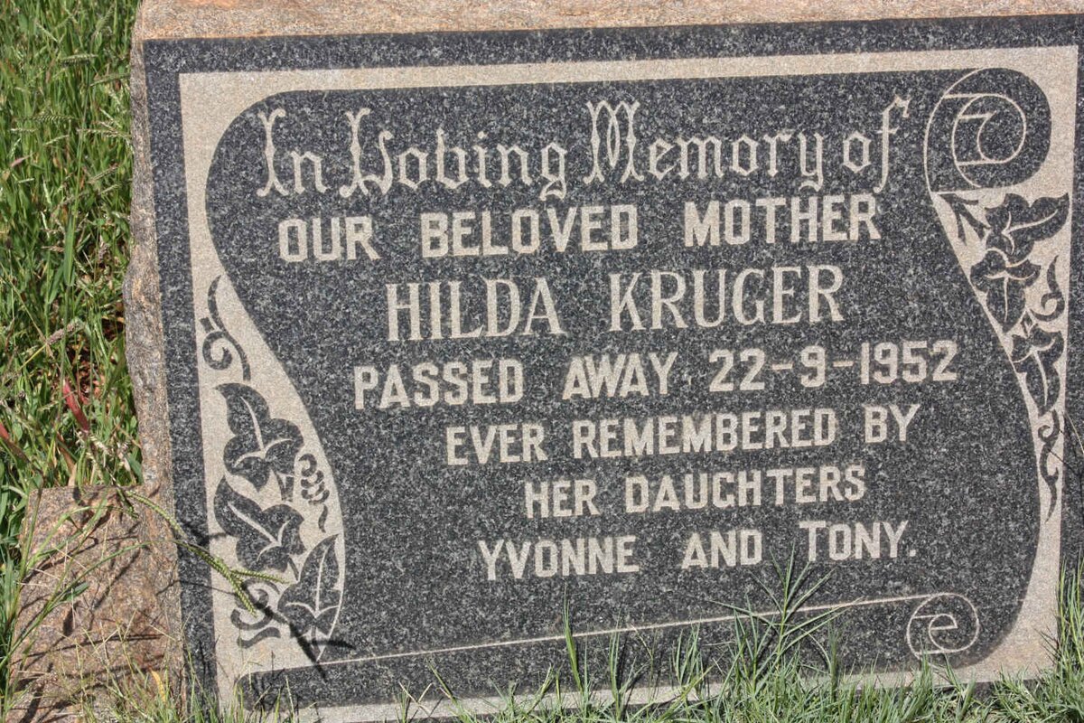 KRUGER Hilda -1952