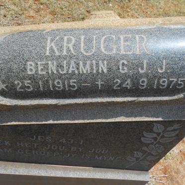 KRUGER Benjamin G.J.J. 1915-1975