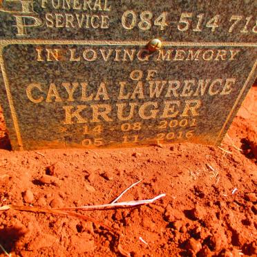 KRUGER Cayla Lawrence 2001-2016