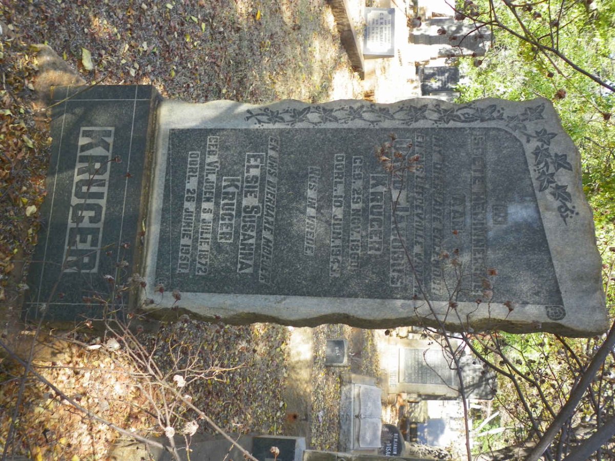 KRUGER David Jacobus 1860-1943 &amp; Elsie Susanna VILJOEN 1872-1950