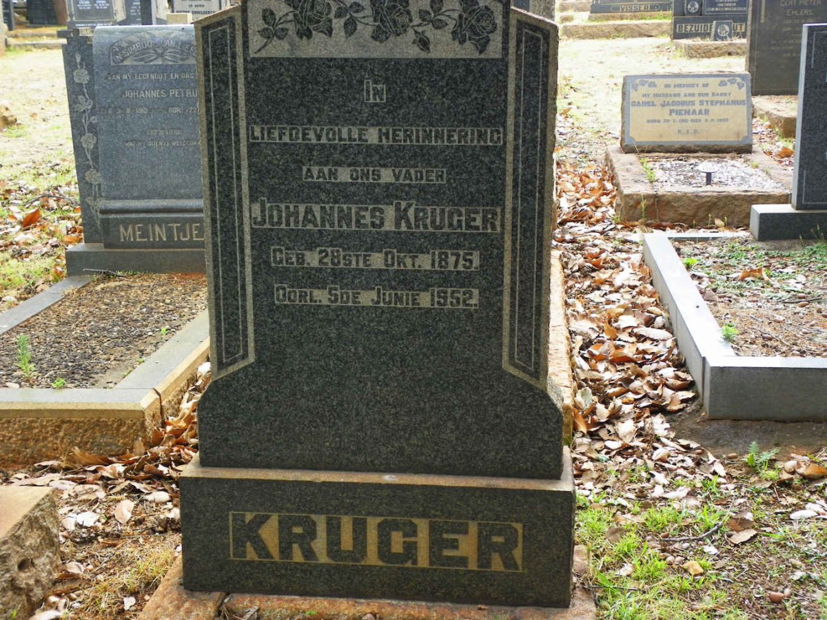 KRUGER Johannes 1875-1952