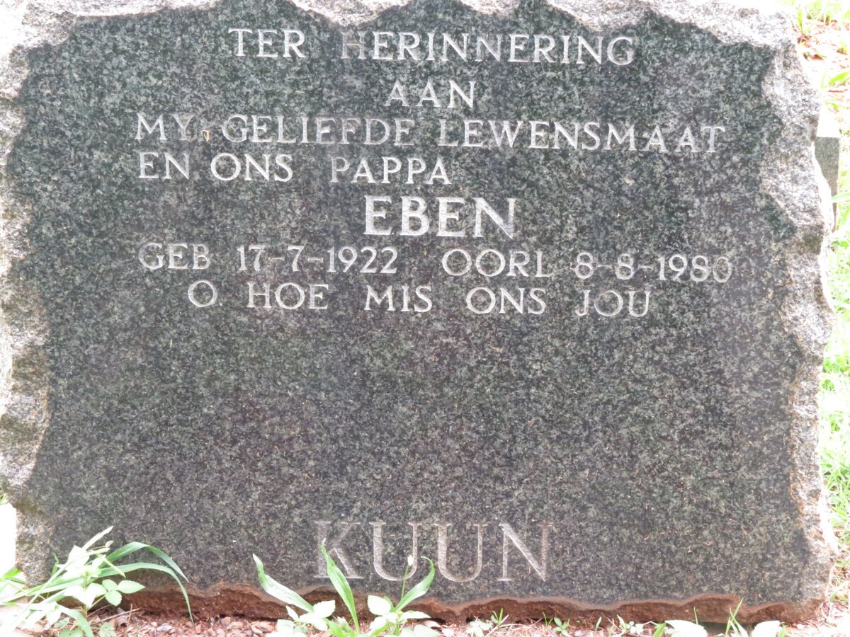 KUUN Eben 1922-1980