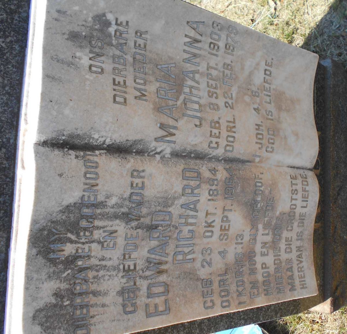 KUUN Edward Richard 1894-1964 &amp; Maria Johanna 1903-1979