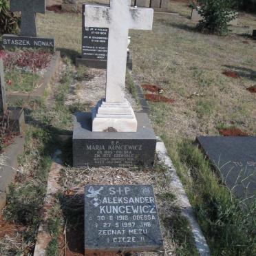 KUNCEWICZ Maria 1885-1975 :: KUNCEWICZ Aleksander 1918-1997