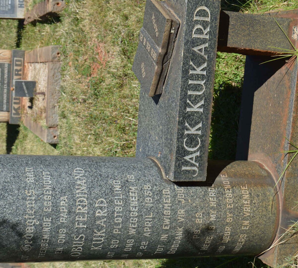 KUKARD Jacobus Ferdinand -1958