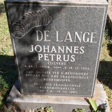 LANGE Johannes Petrus, de 1904-1956