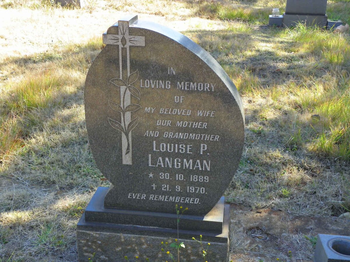 LANGMAN Louise P. 1889-1970