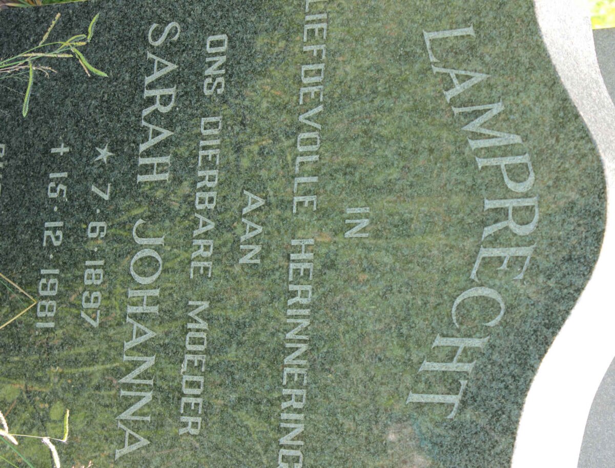 LAMPRECHT Sarah Johanna 1897-1981