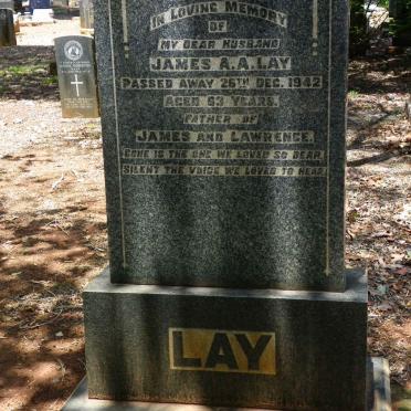 LAY James A.A. -1942