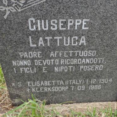 LATTUCA Giuseppe 1904-1986