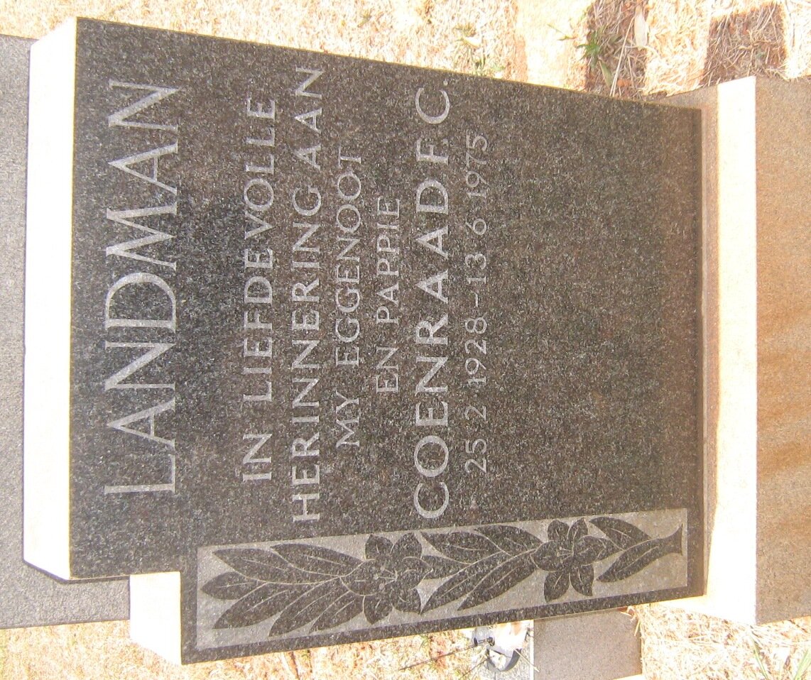 LANDMAN Coenraad F.C. 1928-1975