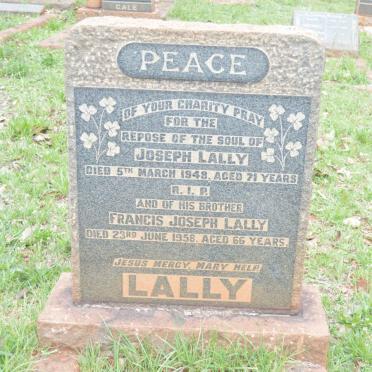 LALLY Joseph -1948 :: LALLY Francis Joseph -1958