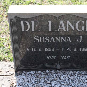 LANGE Susanna J., de 1899-1967