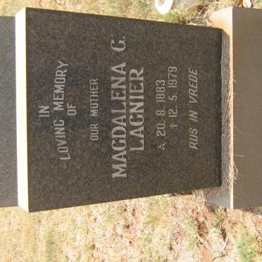 LAGNIER Magdalena G. 1883-1979