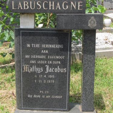 LABUSCHAGNE Mathys Jacobus 1915-1978