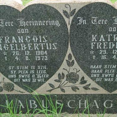 LABUSCHAGNE Francois Engelbertus 1904-1973 &amp; Katrina Fredrika 1905-1966