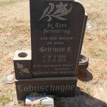 LABUSCHAGNE Getruida C. 1899-1970