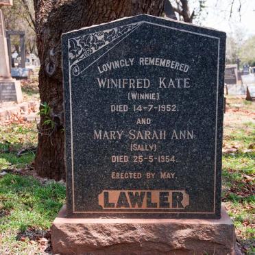 LAWLER Winifred Kate -1952 :: LAWLER Mary Sarah Ann -1954