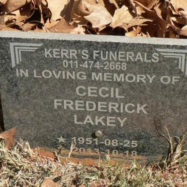 LAKEY Cecil Frederick 1951-2013