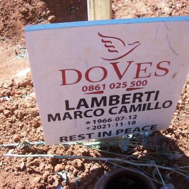 LAMBERTI Marco Camillo 1966-2021